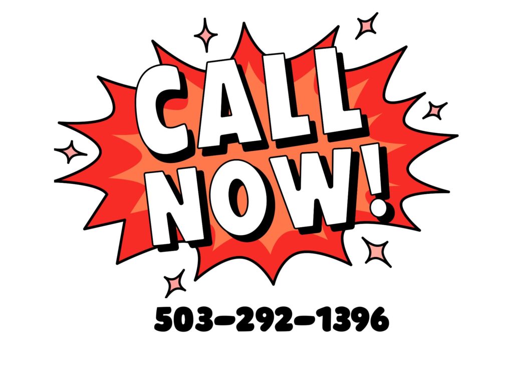 Graphic promoting contact for dog training services with the text 'CALL NOW!' and a phone number.